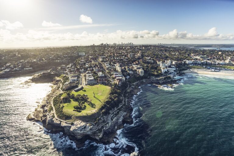 aerial shot of south head